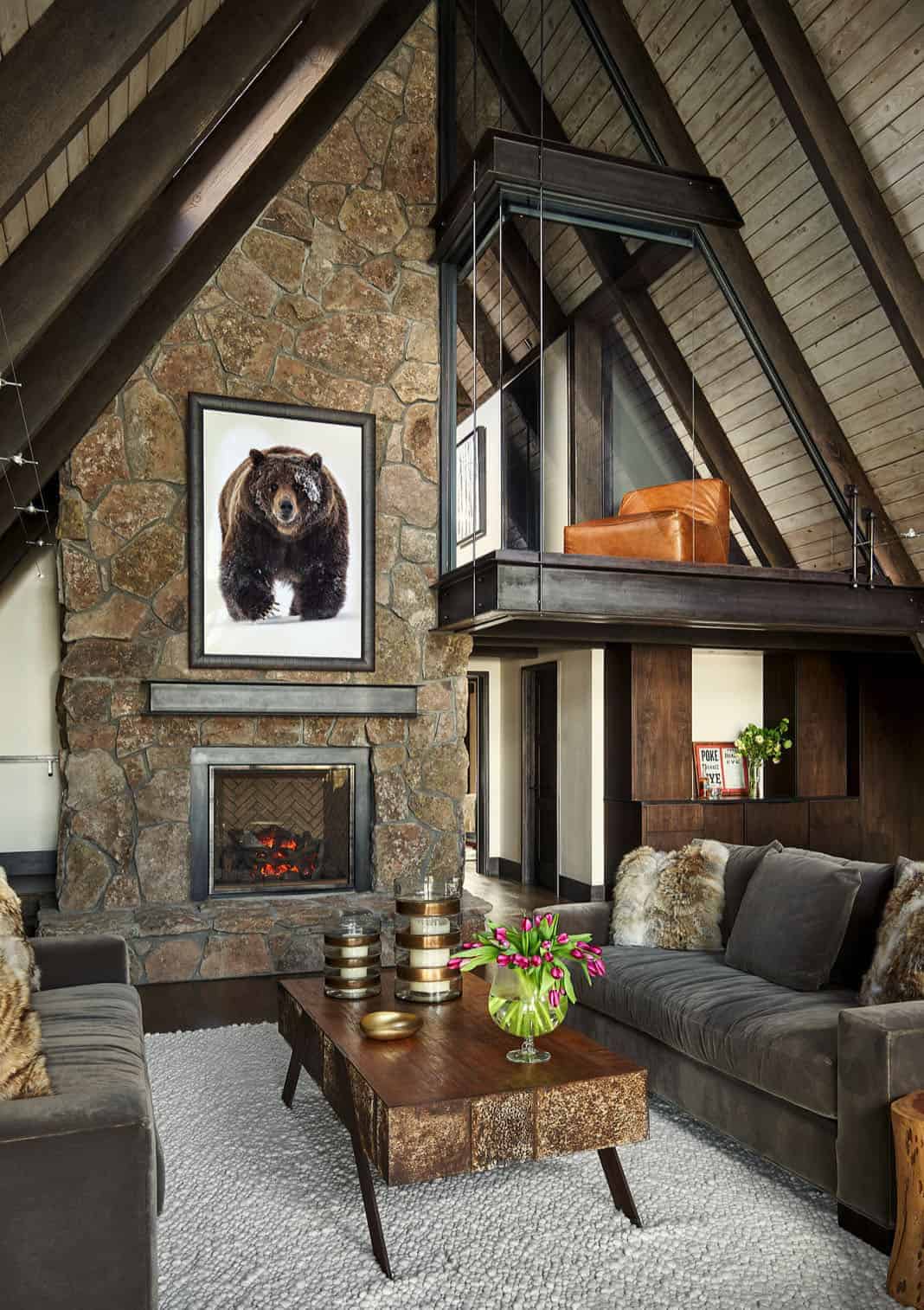 a-frame-cabin-living-room